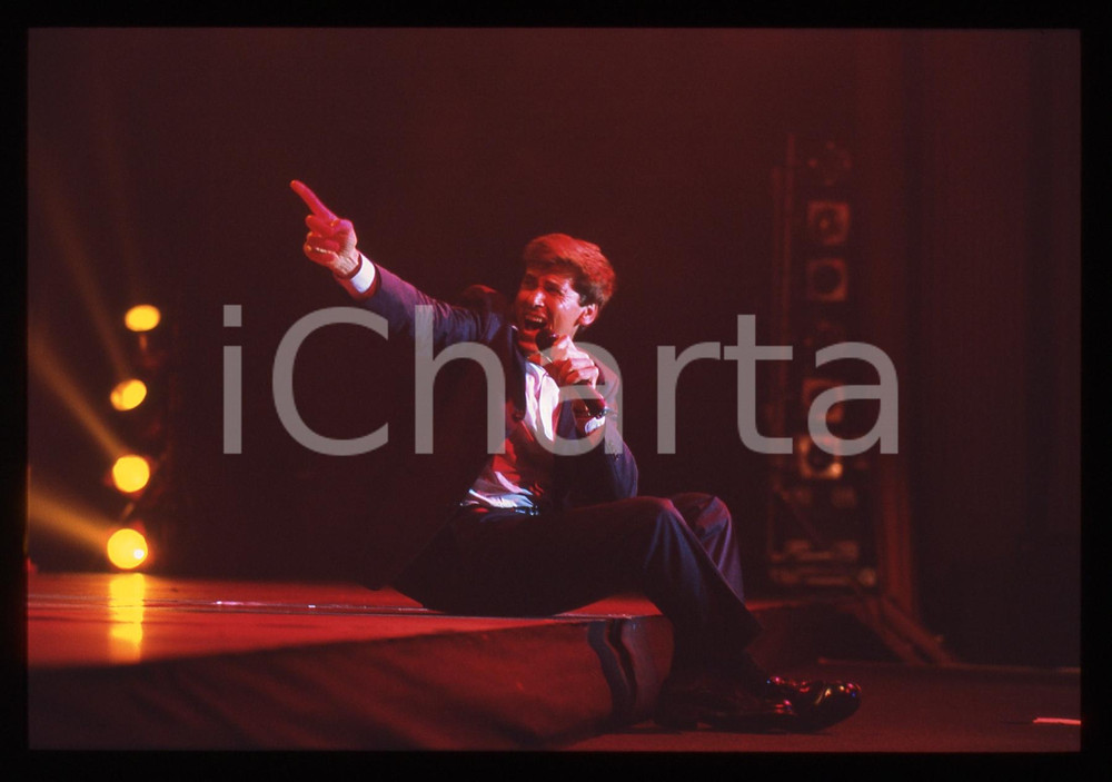 35mm vintage slide* 1995ca Gianni MORANDI in concerto (12)