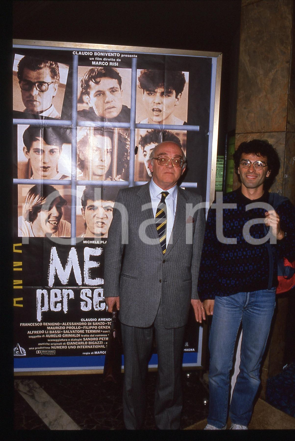 35mm vintage slide* 1989 Aurelio GRIMALDI con Antonio SALVATORE