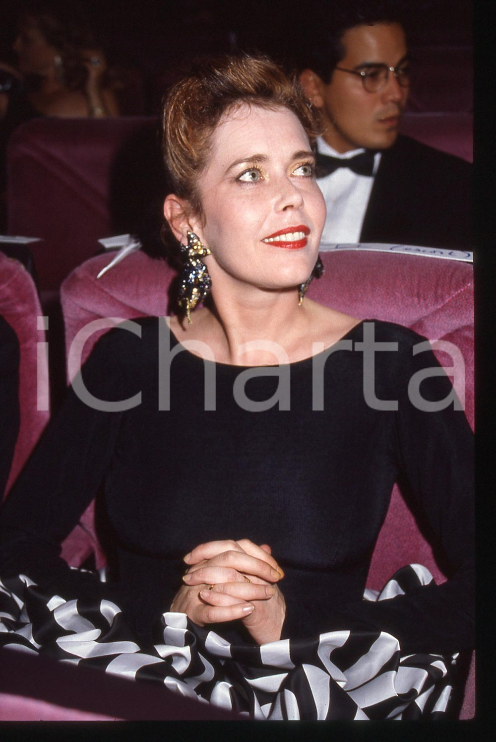 35mm vintage slide* 1989 CANNES FESTIVAL DEL CINEMA Sylvia KRISTEL