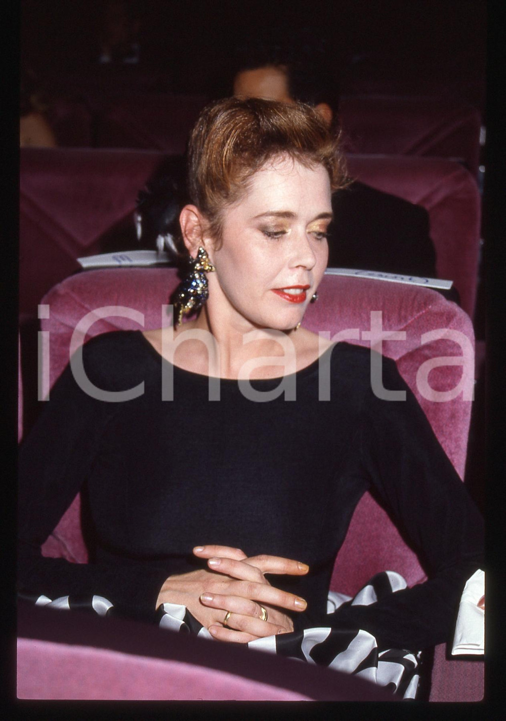35mm vintage slide* 1989 CANNES FESTIVAL DEL CINEMA Sylvia KRISTEL (2)