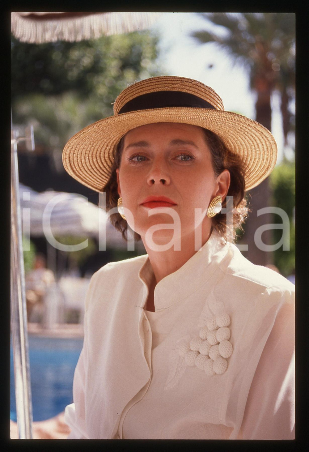 35mm vintage slide* 1990 CANNES FESTIVAL DEL CINEMA Sylvia KRISTEL (1)