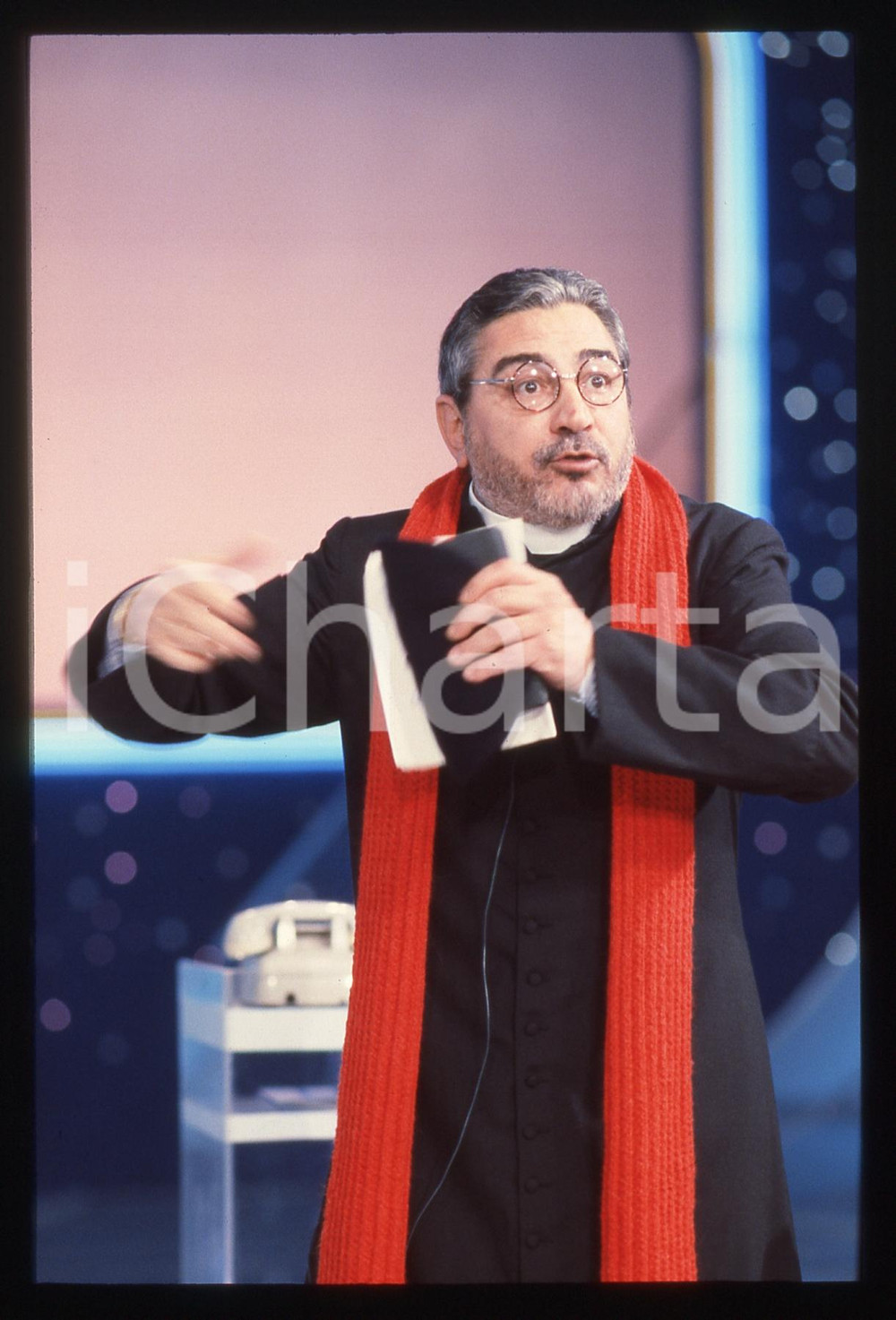 35mm vintage slide* 1990ca Renzo MONTAGNANI nei panni di DON FUMINO (3)