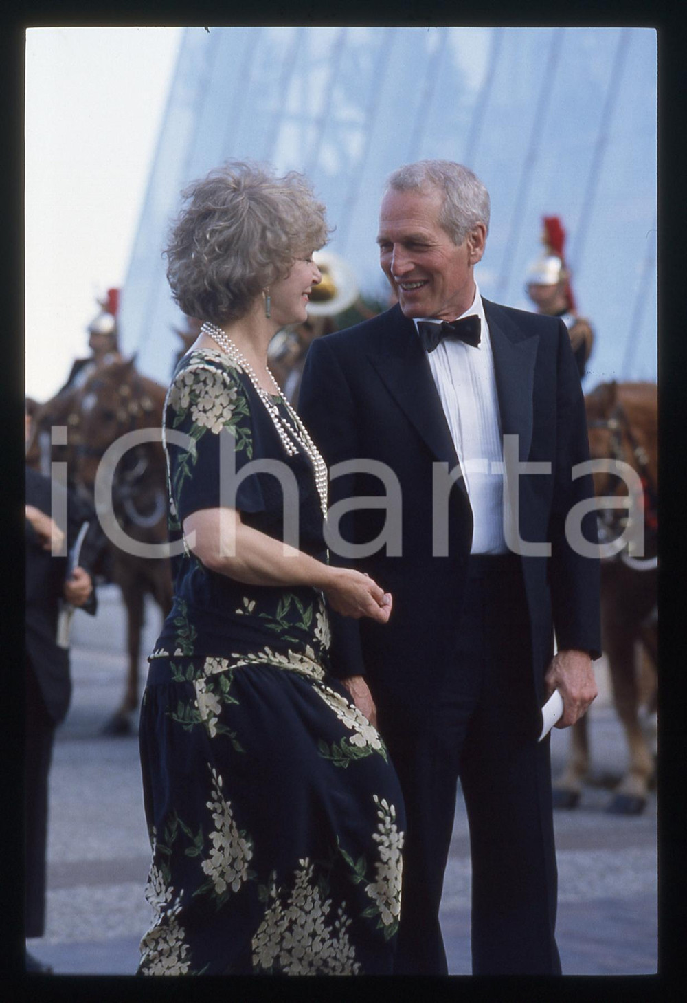 Fotografia d epoca originale 35mm vintage slide 1987 CANNES FESTIVAL DEL CINEMA  Paul NEWMAN  ritratto 18 1