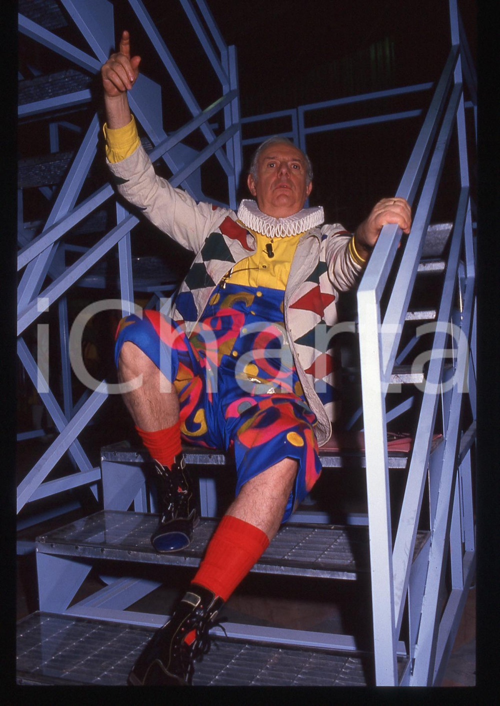 35mm vintage slide* 1995ca TEATRO Dario FO Arlecchino