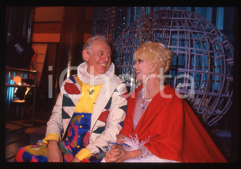 35mm vintage slide* 1995ca TEATRO Dario FO e Franca RAME Arlecchino