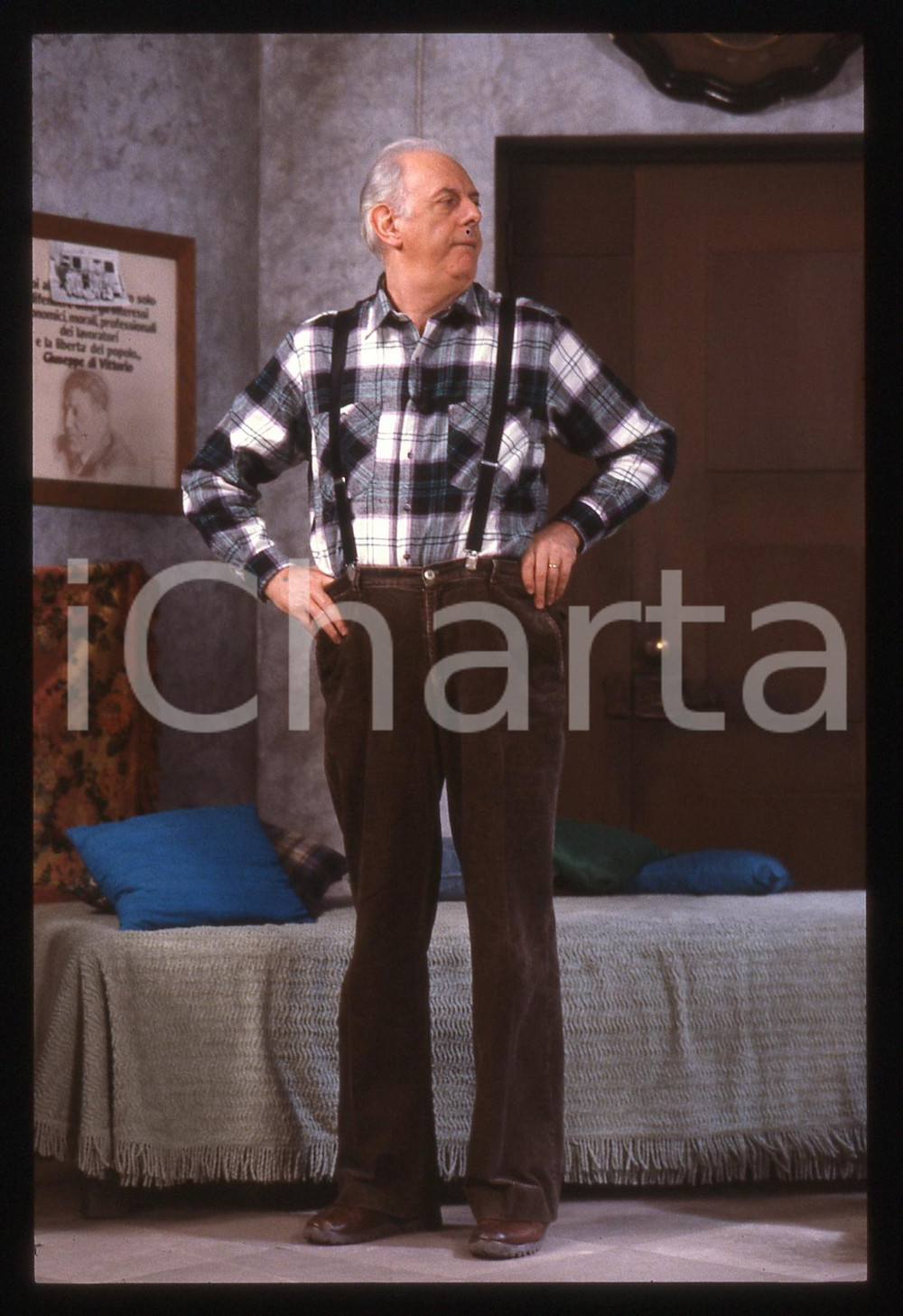 35mm vintage slide* 1990ca MILANO TEATRO Dario FO in scena