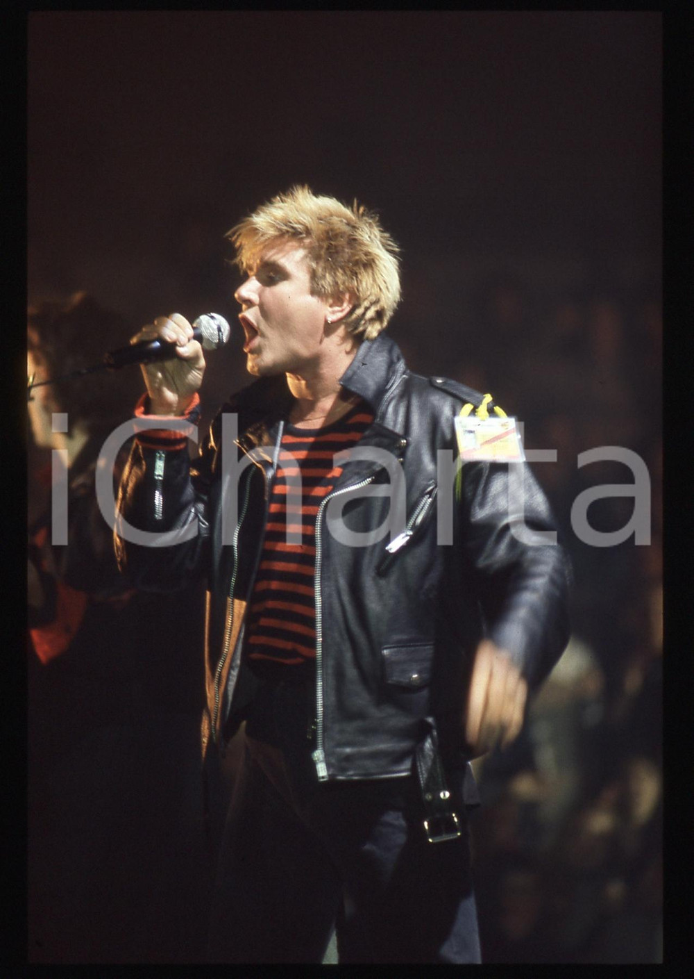 35mm vintage slide* 1987 SANREMO PALAROCK Simon LE BON dei DURAN DURAN (3)