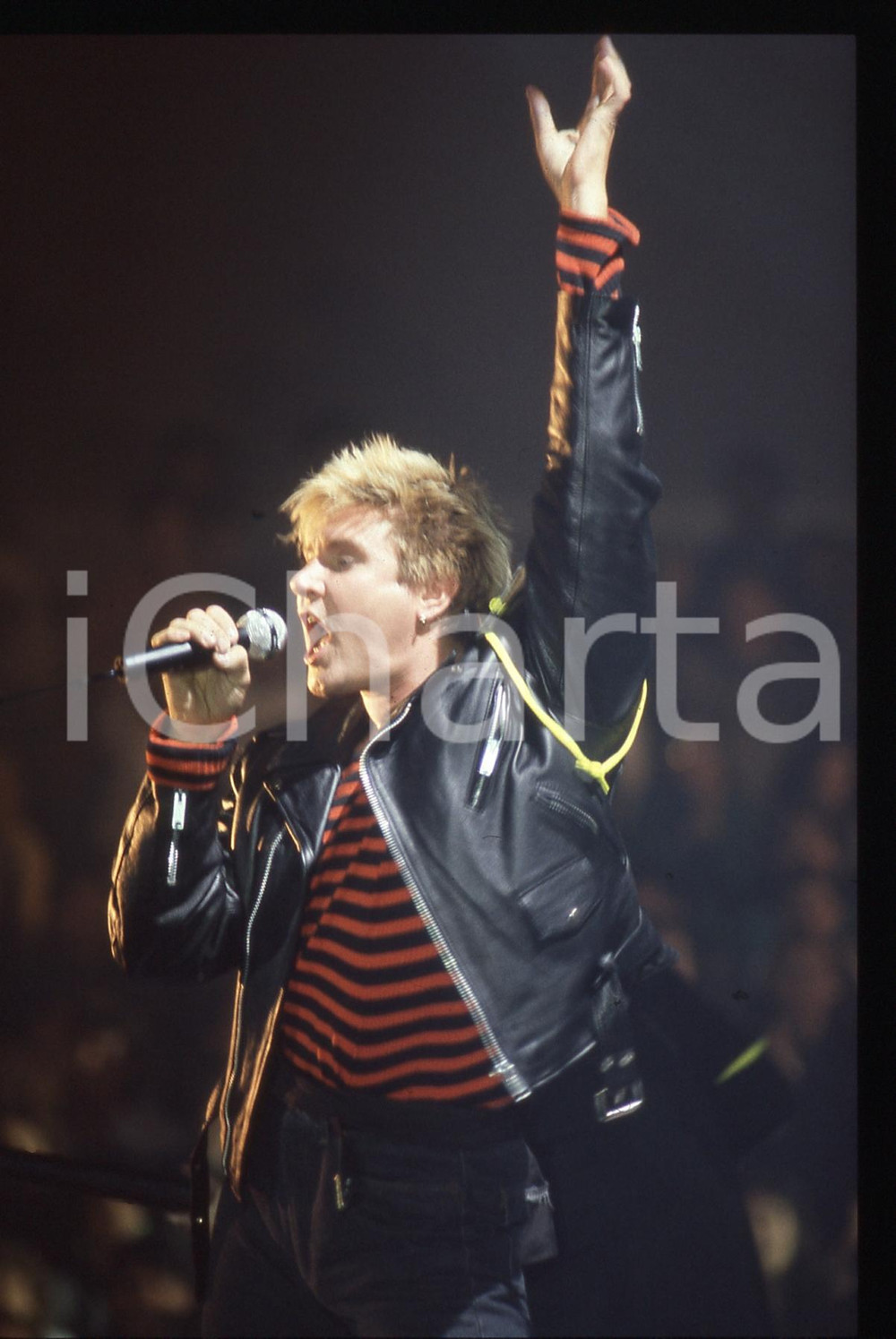 35mm vintage slide* 1987 SANREMO PALAROCK Simon LE BON dei DURAN DURAN (4)