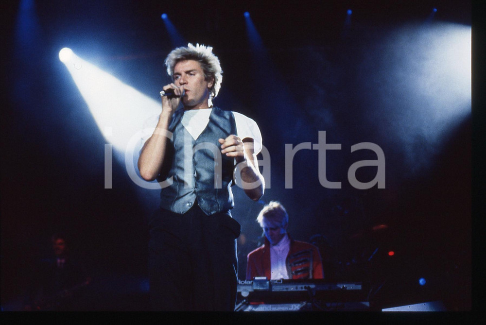 35mm vintage slide* 1990ca  Simon LE BON e Nick RHODES dei DURAN DURAN (1)