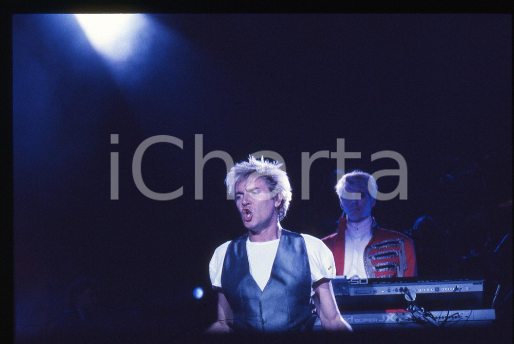 35mm vintage slide* 1990ca  Simon LE BON e Nick RHODES dei DURAN DURAN (2)