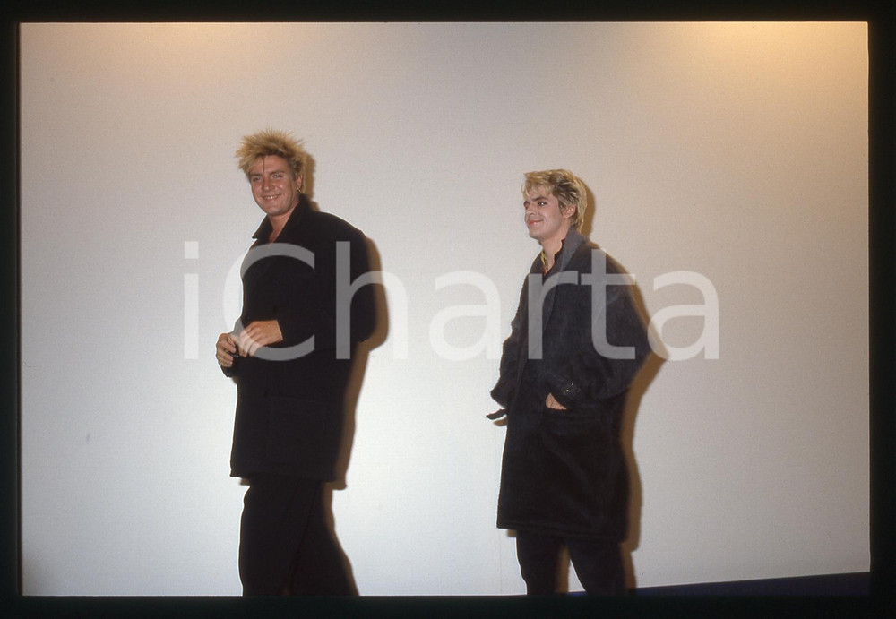 35mm vintage slide* 1990ca Simon LE BON e Nick RHODES dei DURAN DURAN 