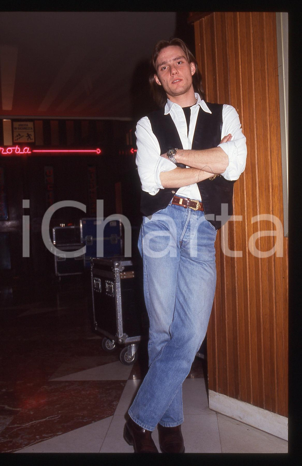 35mm vintage slide* 1992 FESTIVAL DI SANREMO Giampaolo BERTUZZI Ritratto (7)