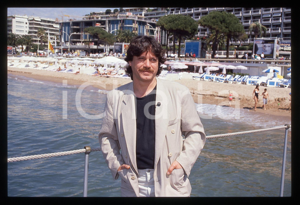 35mm vintage slide* 1991 CANNES FESTIVAL DEL CINEMA Tevfik BASER Ritratto (2)