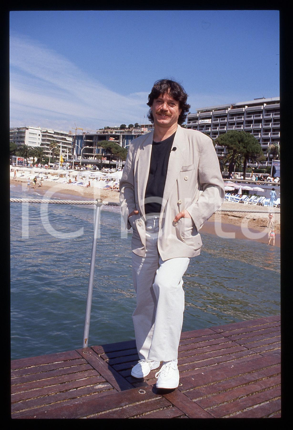 35mm vintage slide* 1991 CANNES FESTIVAL DEL CINEMA Tevfik BASER Ritratto (10)