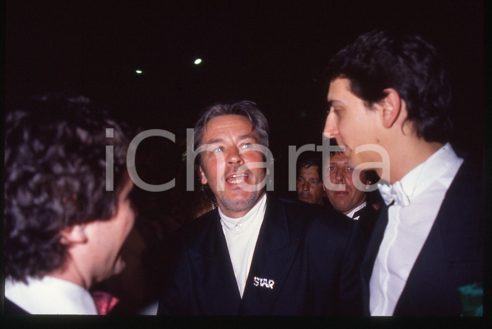 35mm vintage slide* 1990 CANNES FESTIVAL DEL CINEMA Alain DELON Ritratto
