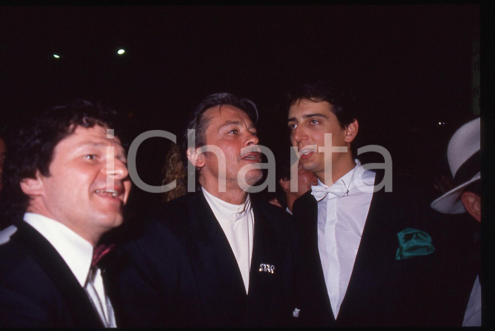 35mm vintage slide* 1990 CANNES FESTIVAL DEL CINEMA Alain DELON Ritratto (2)