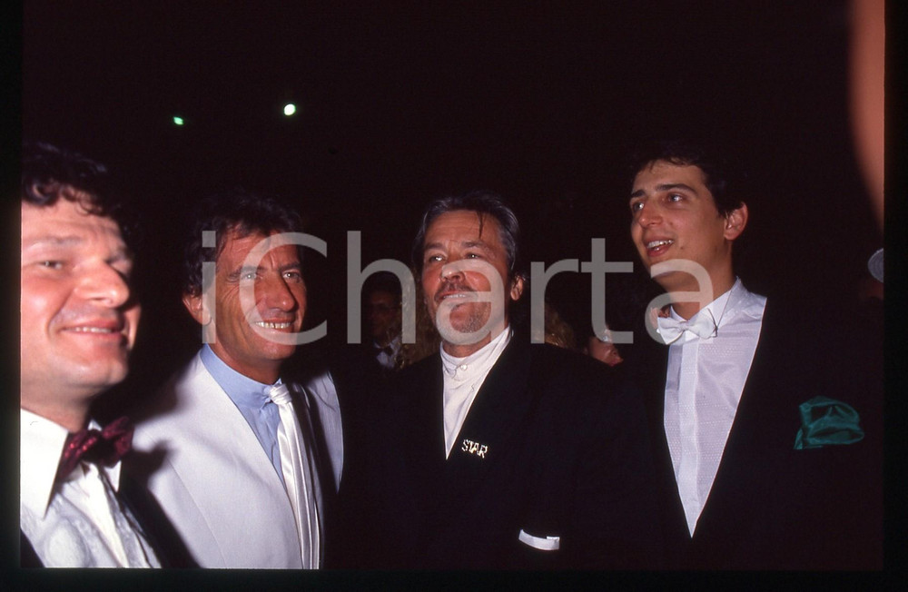 35mm vintage slide* 1990 CANNES FESTIVAL DEL CINEMA Alain DELON Ritratto (3)