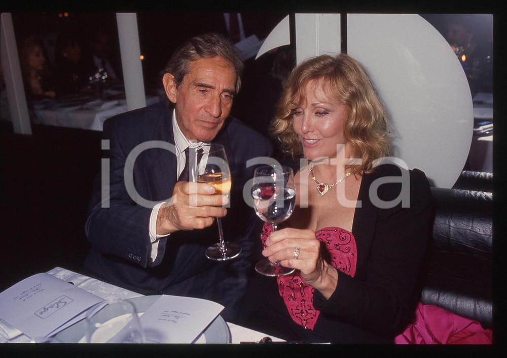 35mm vintage slide* 1991 MILANO Kim NOVAK con Walter CHIARI (14)