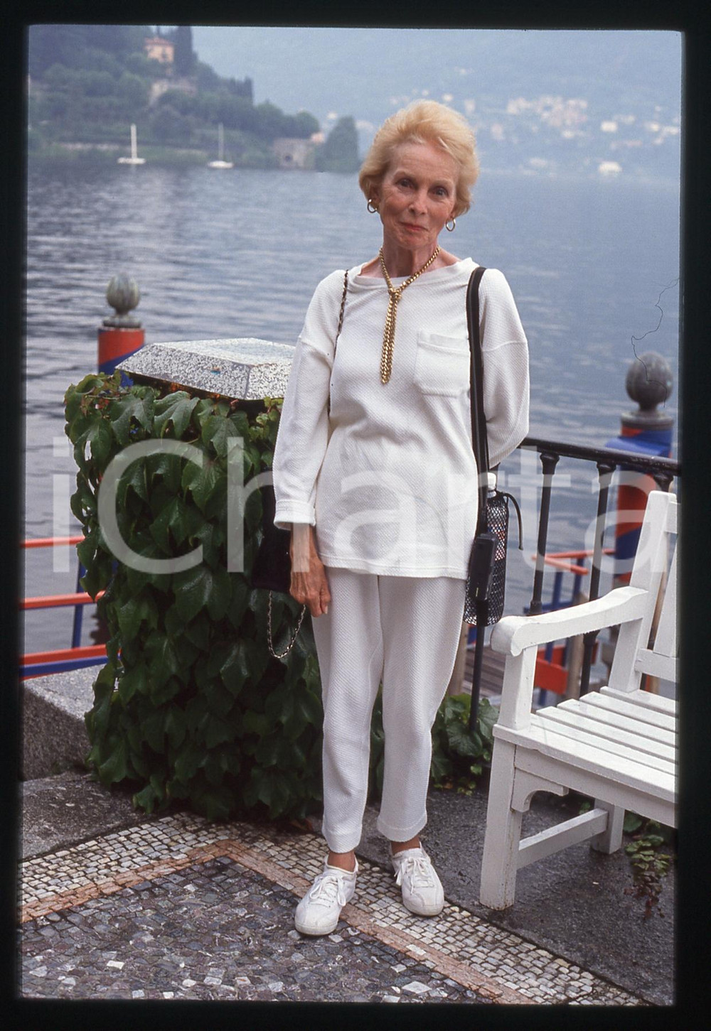 35mm vintage slide* 1992 CERNOBBIO VILLA D'ESTE Janet LEIGH - Ritratto (5)
