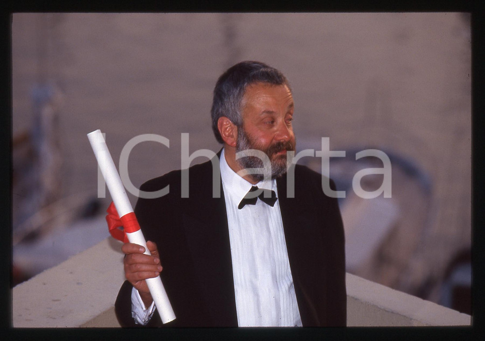 Fotografia d epoca originale 35mm vintage slide 1996 CANNES FESTIVAL DEL CINEMA Mike LEIGH Ritratto 3 1