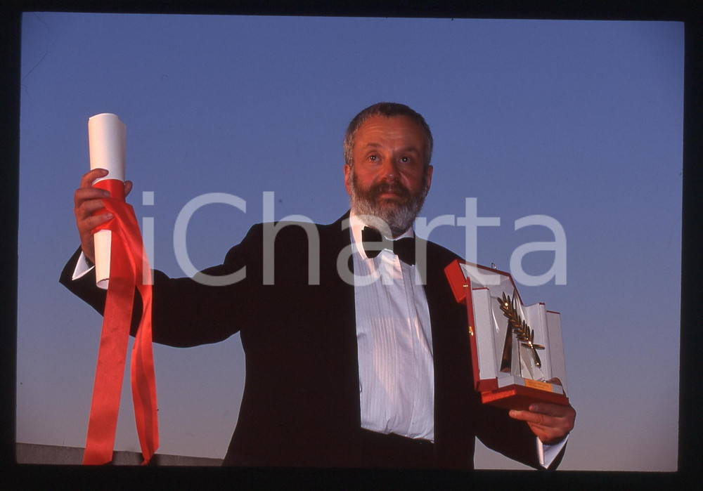 Fotografia d epoca originale 35mm vintage slide 1996 CANNES FESTIVAL DEL CINEMA Mike LEIGH Ritratto 4 1