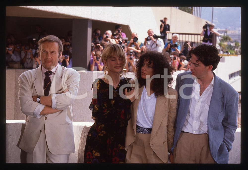 35mm vintage slide* 1989 CANNES Jerzy SKOLIMOWSKI con Valeria GOLINO (3)