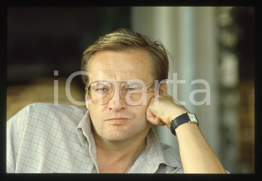 35mm vintage slide* 1985 VENEZIA Jerzy SKOLIMOWSKI alla Biennale del Cinema (5)