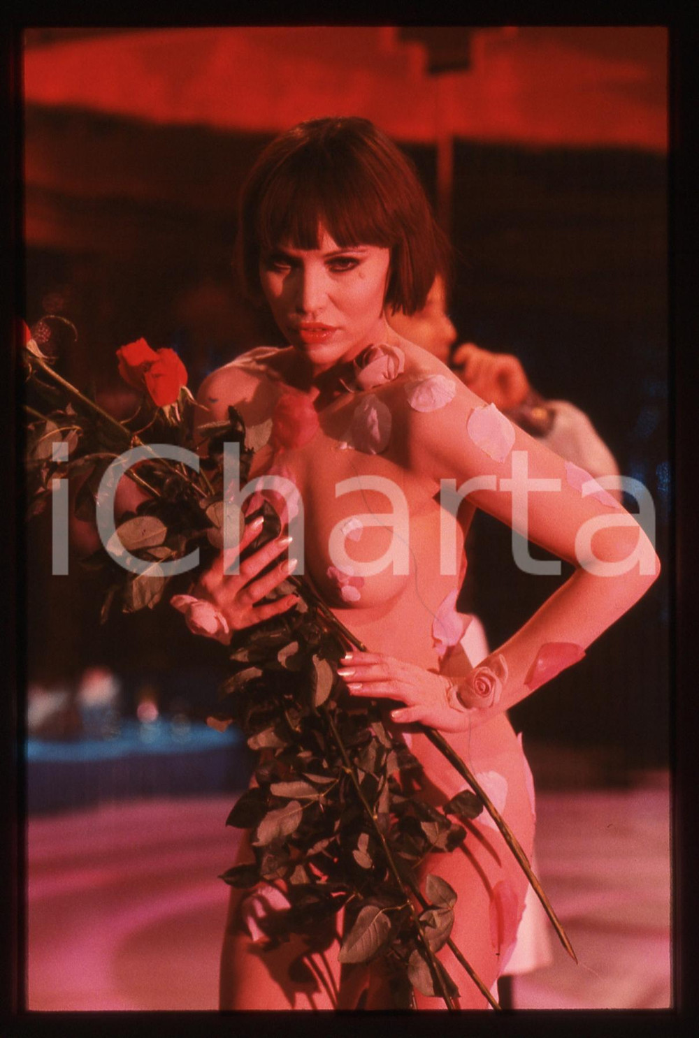 35mm vintage slide* 1985ca IL CAPPELLO SULLE VENTITRÉ RAI 2 Rosa FUMETTO (10)