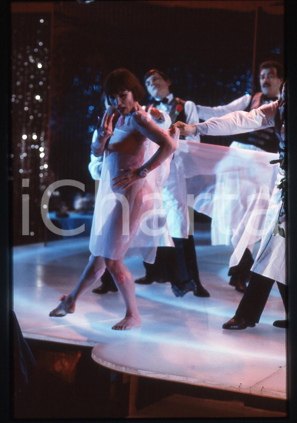 35mm vintage slide* 1985ca IL CAPPELLO SULLE VENTITRÉ RAI 2 Rosa FUMETTO (197)