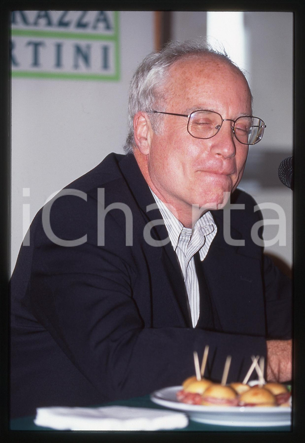35mm vintage slide* 1990ca MILANO Richard DREYFUSS - TERRAZZA MARTINI (1)