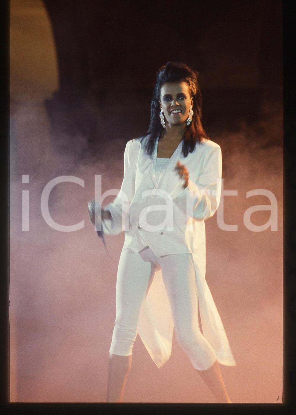 35mm vintage slide* 1986 FESTIVALBAR Tracy SPENCER Ritratto dell'artista (10)