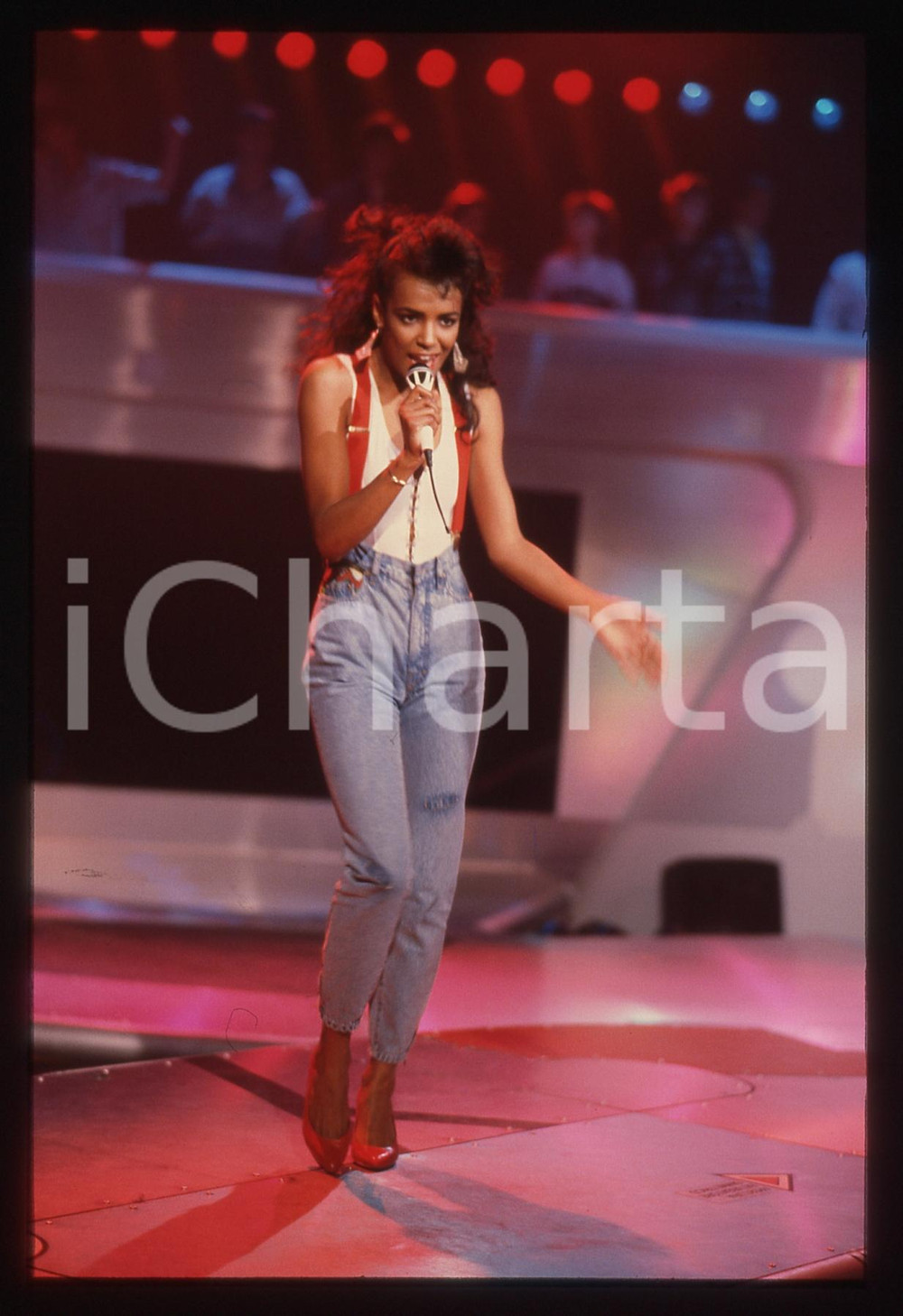 35mm vintage slide* 1985ca MUSICA Tracy SPENCER Ritratto dell'artista (9)