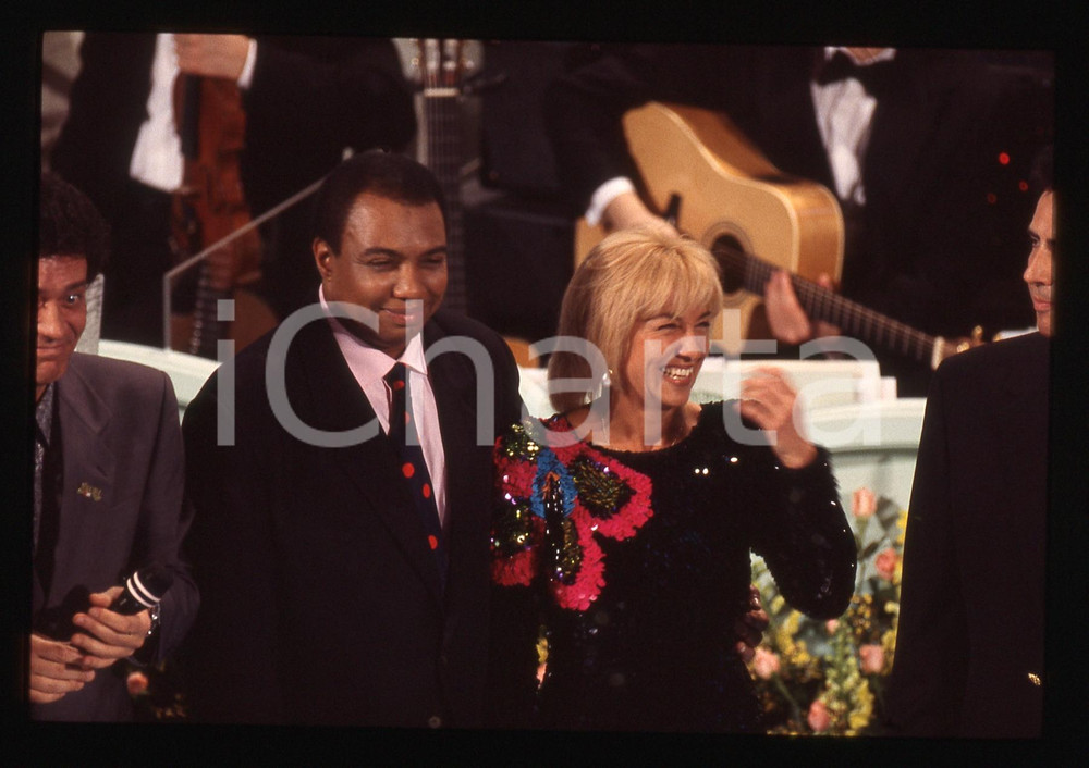 35mm vintage slide* 1994 FESTIVAL DI SANREMO WESS e Wilma GOICH (1)