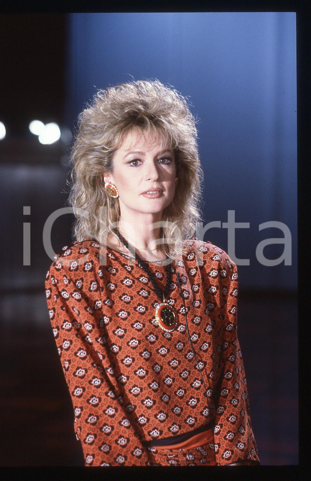 35mm vintage slide* 1986 RAI 1 Loretta GOGGI - IL BELLO DELLA DIRETTA (1)
