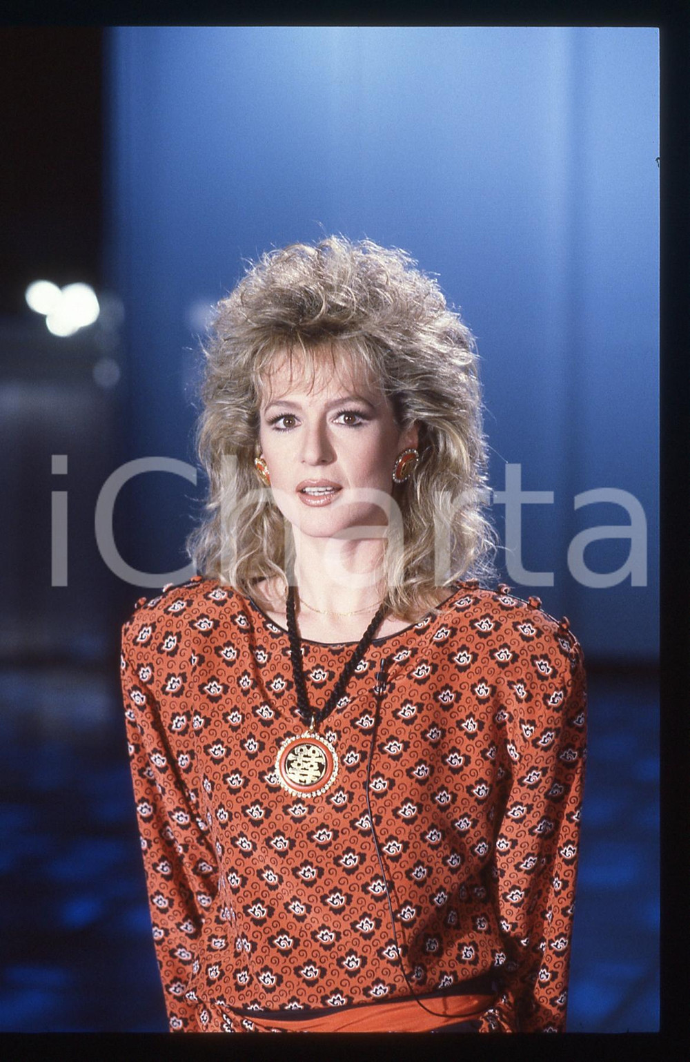 35mm vintage slide* 1986 RAI 1 Loretta GOGGI - IL BELLO DELLA DIRETTA (2)