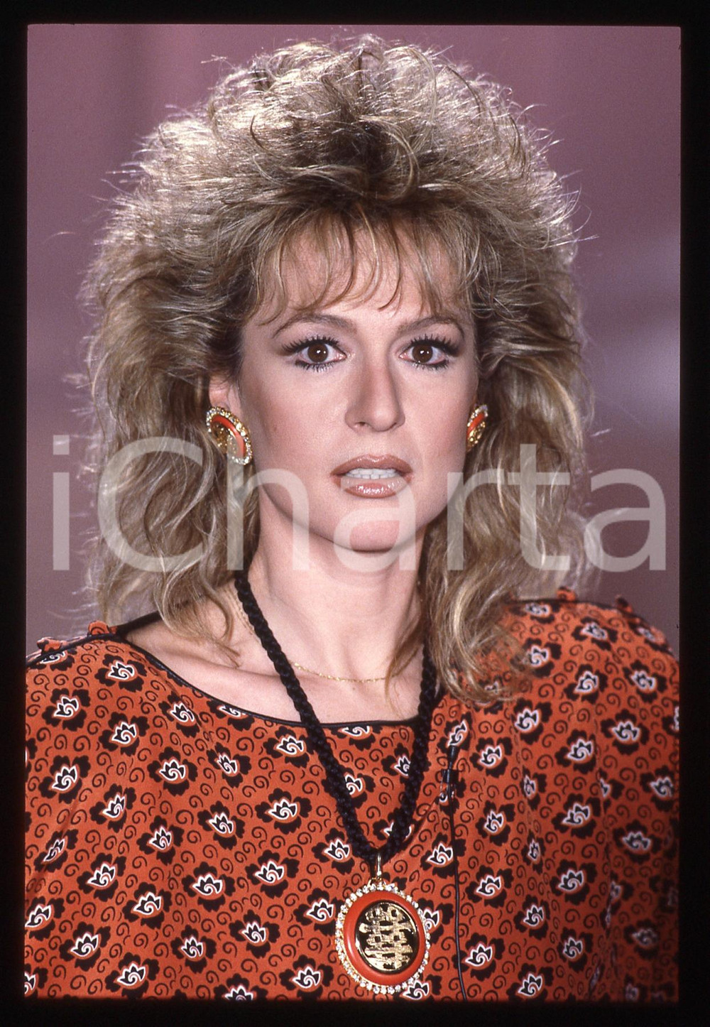 35mm vintage slide* 1986 RAI 1 Loretta GOGGI - IL BELLO DELLA DIRETTA (4)