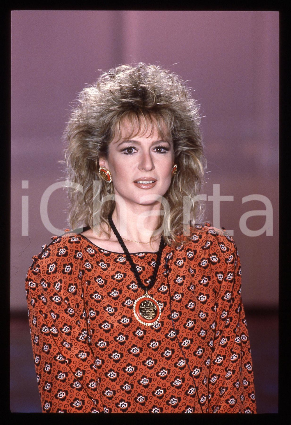 35mm vintage slide* 1986 RAI 1 Loretta GOGGI - IL BELLO DELLA DIRETTA (5)