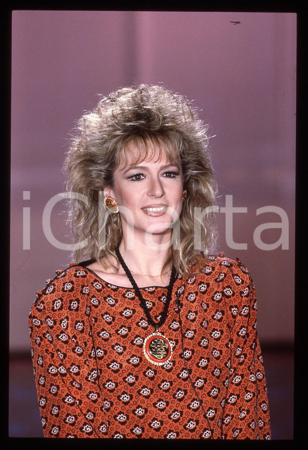 35mm vintage slide* 1986 RAI 1 Loretta GOGGI - IL BELLO DELLA DIRETTA (9)