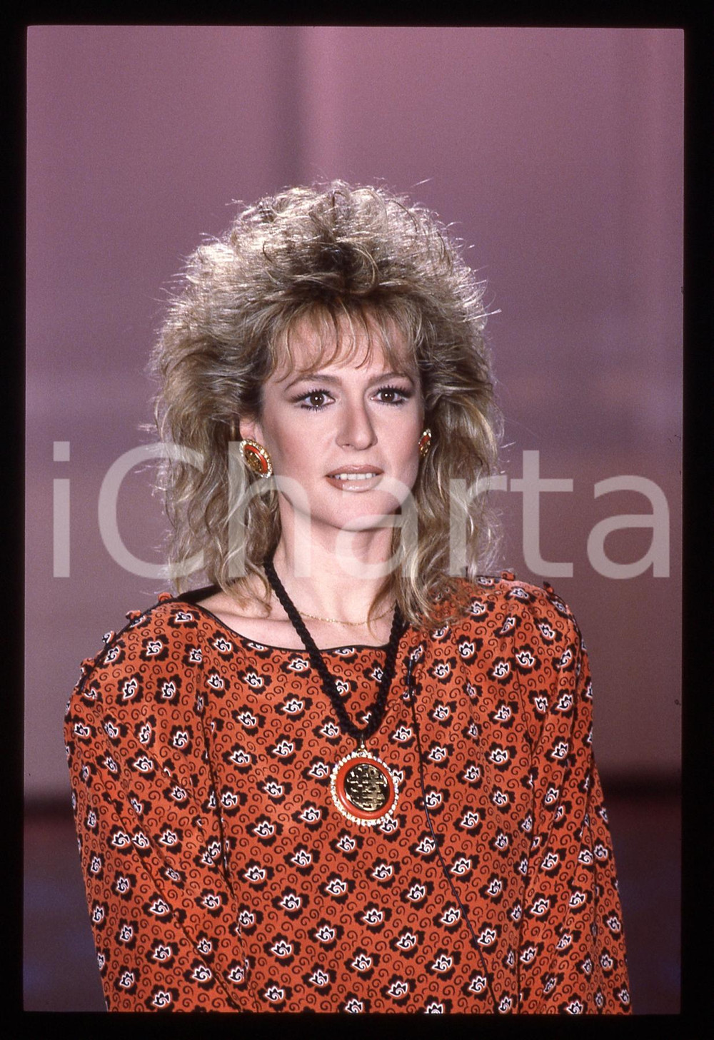 35mm vintage slide* 1986 RAI 1 Loretta GOGGI - IL BELLO DELLA DIRETTA (10)