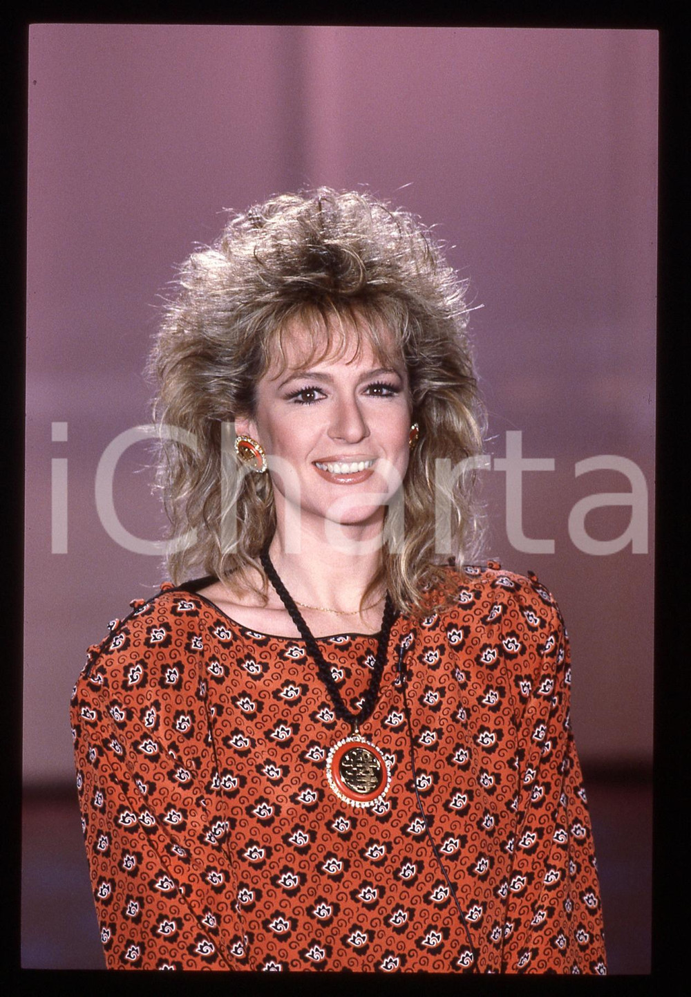 35mm vintage slide* 1986 RAI 1 Loretta GOGGI - IL BELLO DELLA DIRETTA (20)