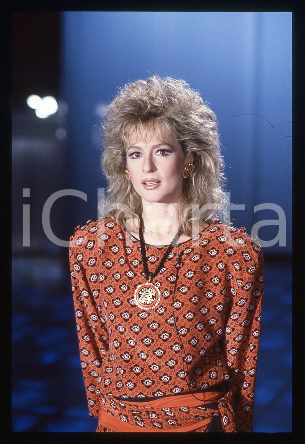 35mm vintage slide* 1986 RAI 1 Loretta GOGGI - IL BELLO DELLA DIRETTA (25)