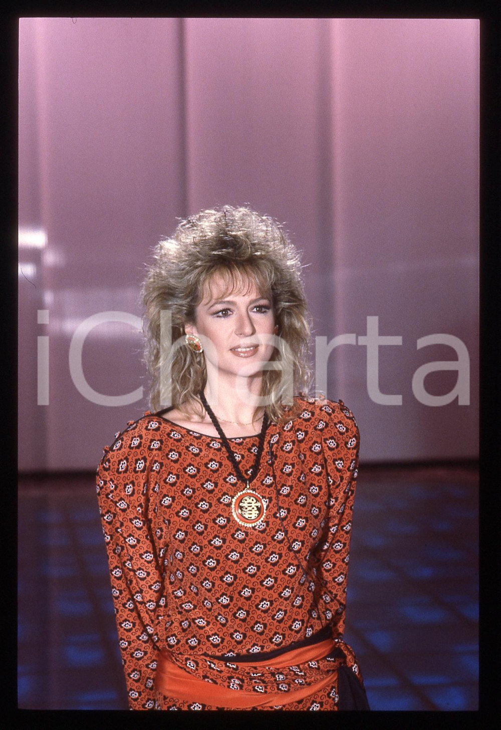 35mm vintage slide* 1986 RAI 1 Loretta GOGGI - IL BELLO DELLA DIRETTA (26)