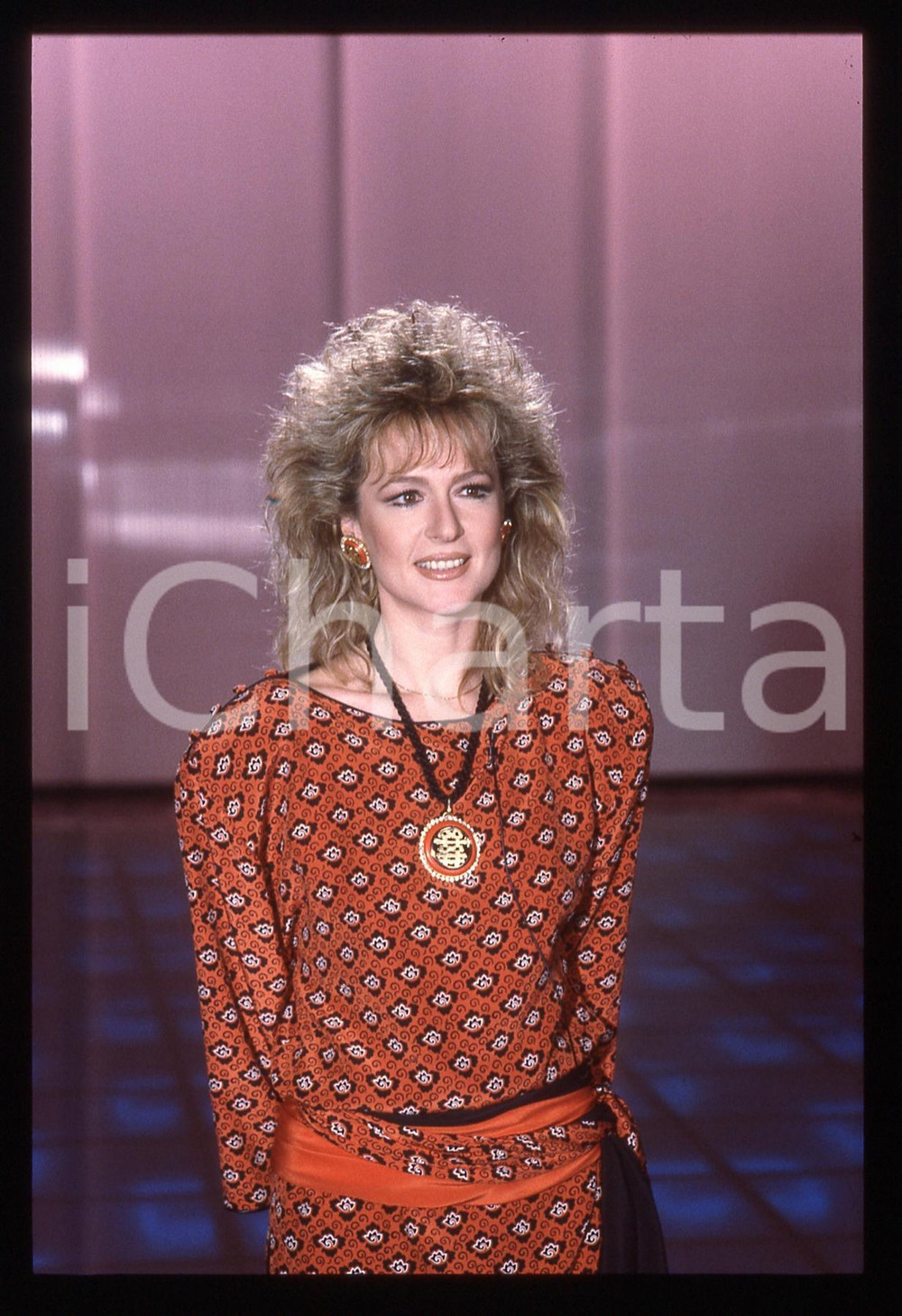 35mm vintage slide* 1986 RAI 1 Loretta GOGGI - IL BELLO DELLA DIRETTA (27)