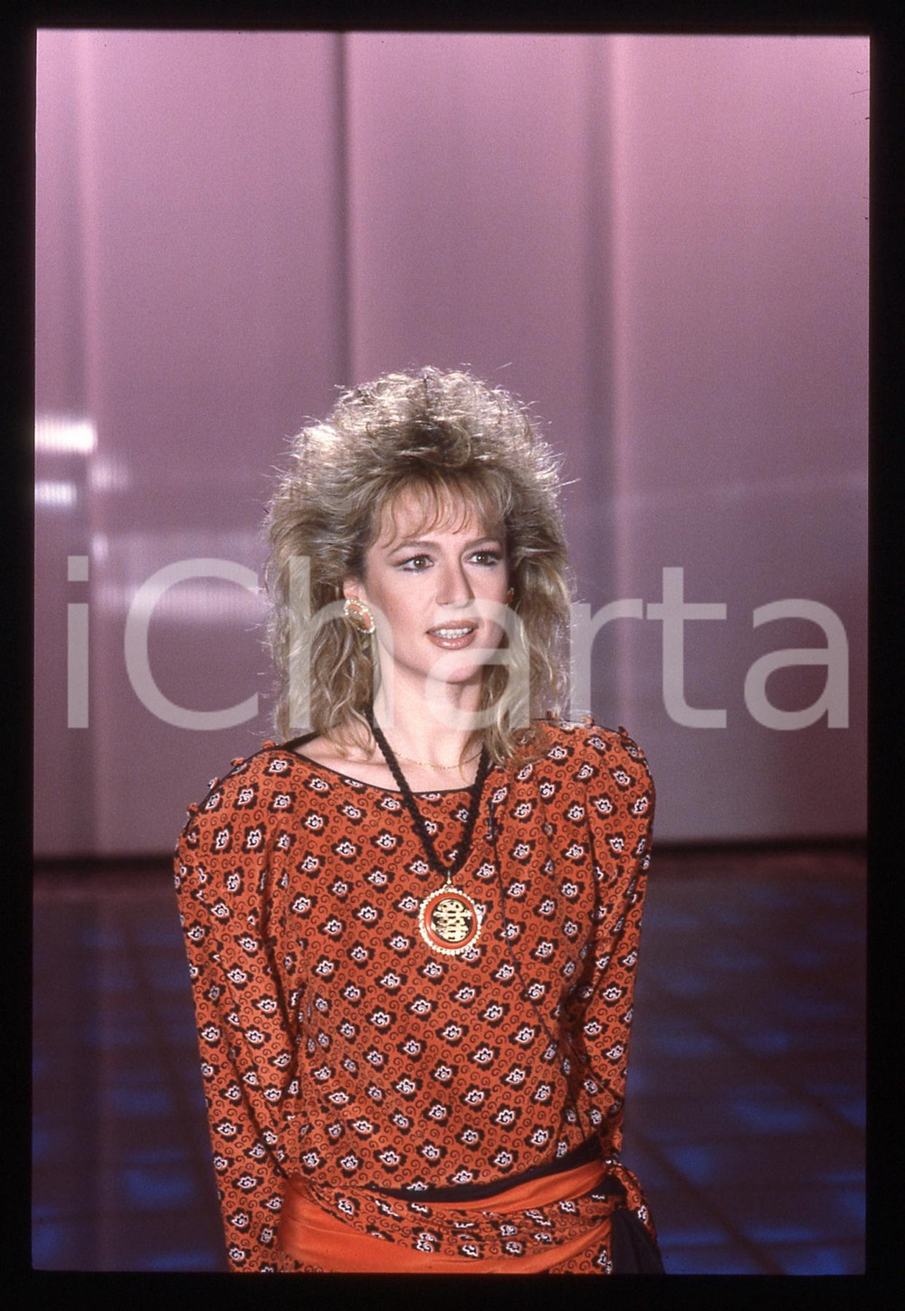 35mm vintage slide* 1986 RAI 1 Loretta GOGGI - IL BELLO DELLA DIRETTA (28)
