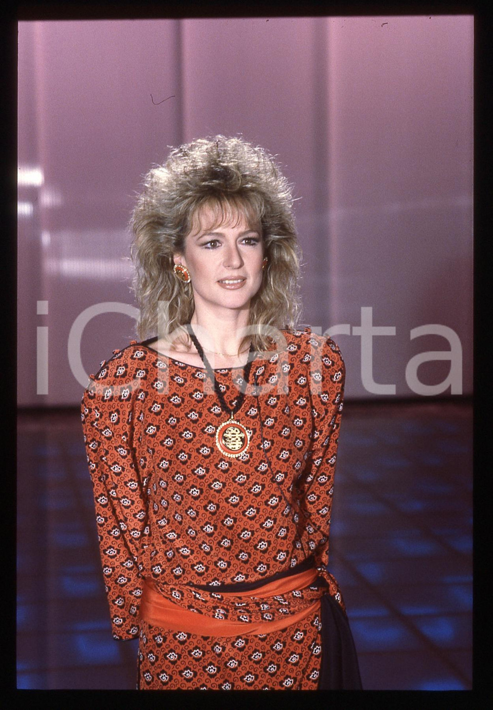 35mm vintage slide* 1986 RAI 1 Loretta GOGGI - IL BELLO DELLA DIRETTA (29)