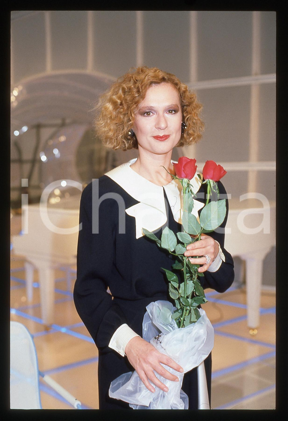 35mm vintage slide* 1985 SPETTACOLO Loretta GOGGI - LORETTA GOGGI IN QUIZ (10)
