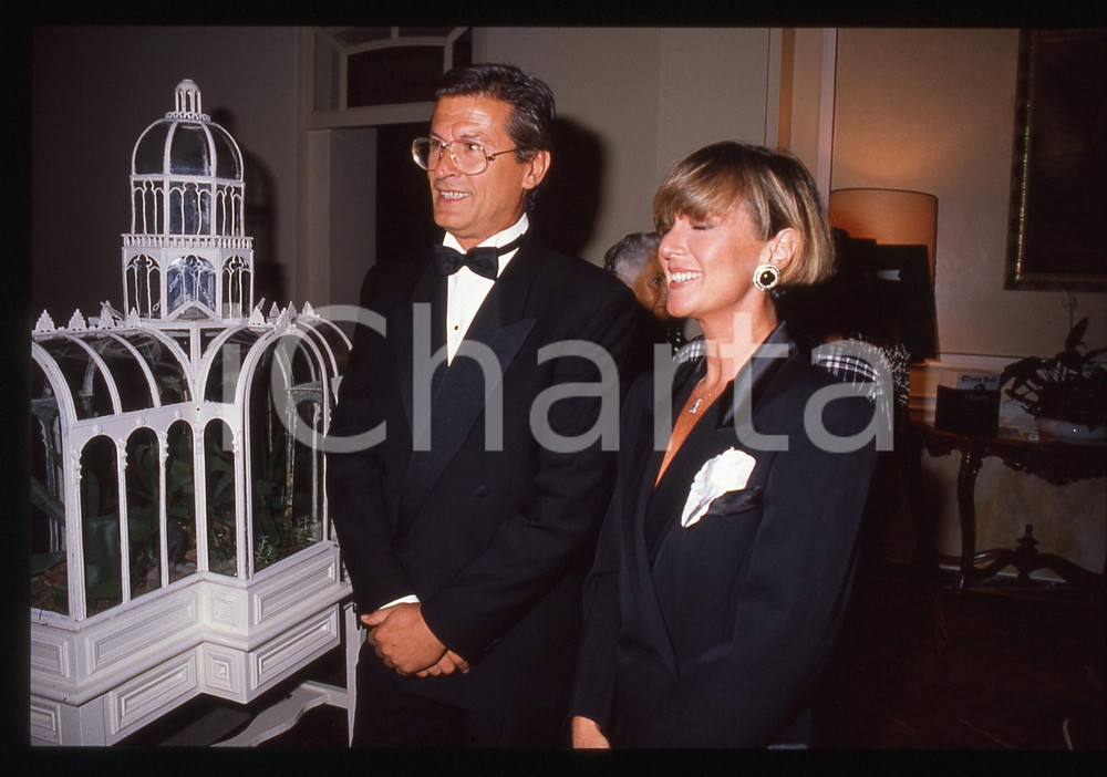 35mm vintage slide* 1995ca SPETTACOLO Loretta GOGGI con Gianni BREZZA (1)