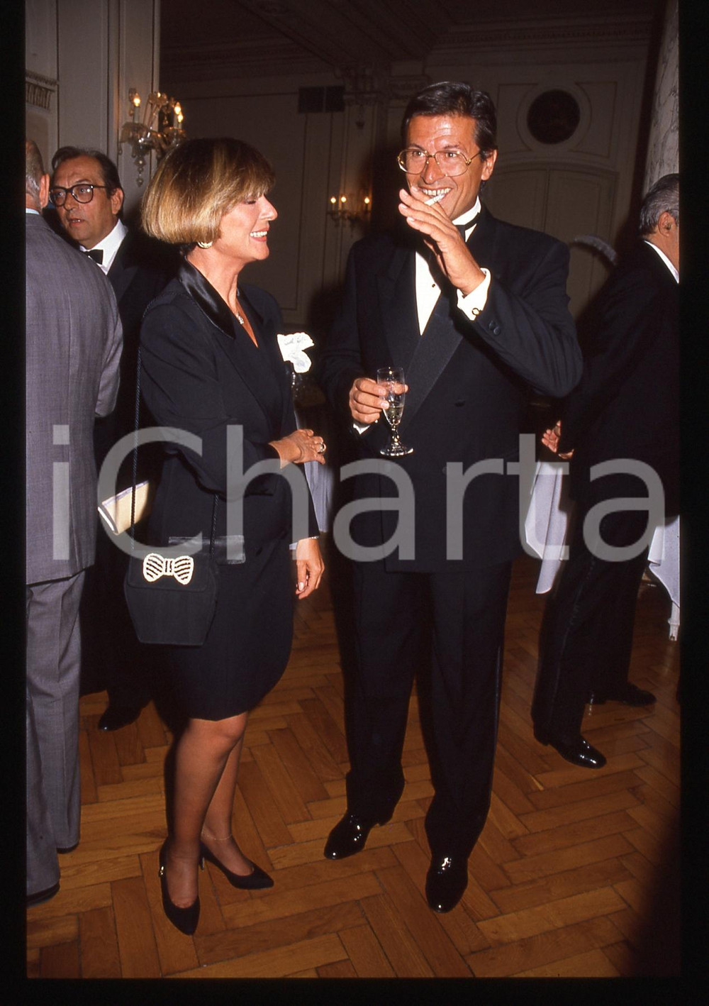 35mm vintage slide* 1995ca SPETTACOLO Loretta GOGGI con Gianni BREZZA (5)