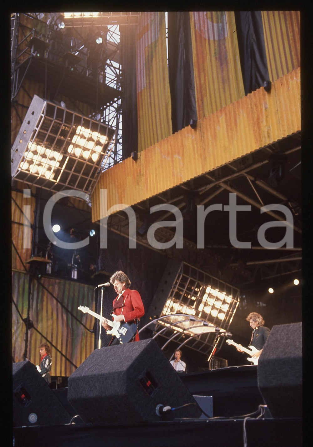 Fotografia d'epoca originale 35mm vintage slide* 1982 Rotterdam ROLLING STONES in concerto  (1) 1