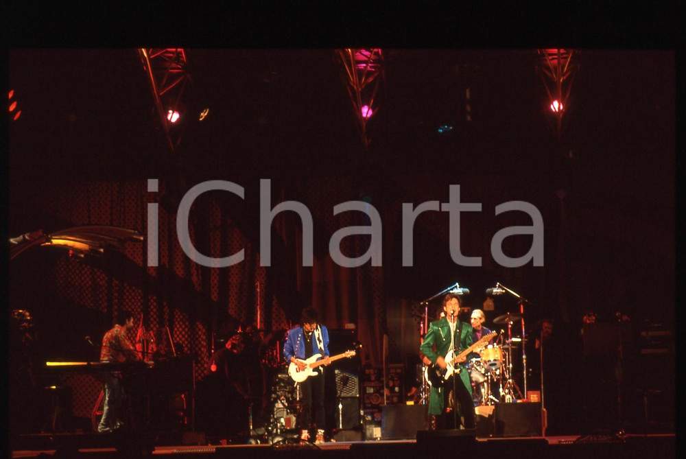 Fotografia d epoca originale 35mm vintage slide 1995ca MUSICA ROLLING STONES in concerto 1